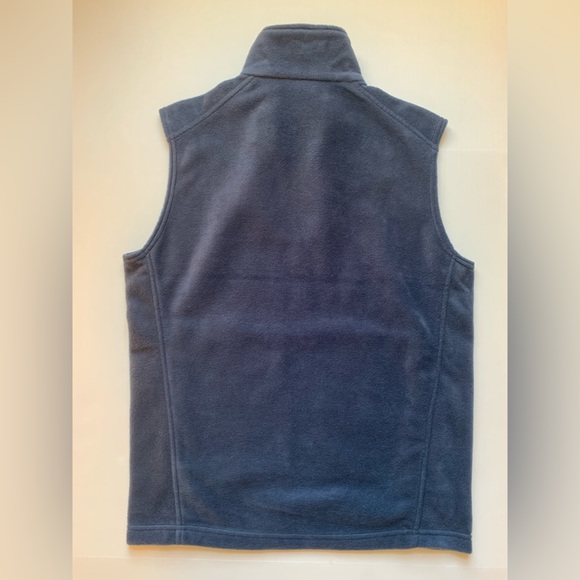 Columbia Men's Polyester Fleece Full Zip Vest, Size S. Navy Blue - Picture 4 of 4